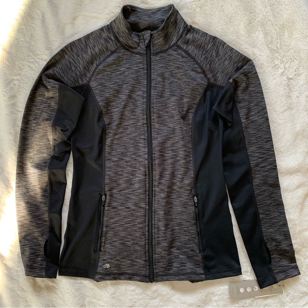 NWT - Core Performance Jacket - Gray Silver Black - Ideology SMALL